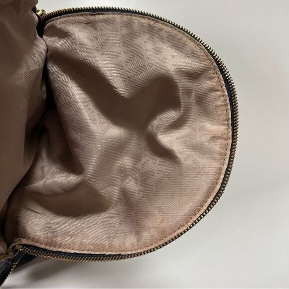 Michael Kors Rhea Medium Blue Logo Backpack - Picture 6 of 15